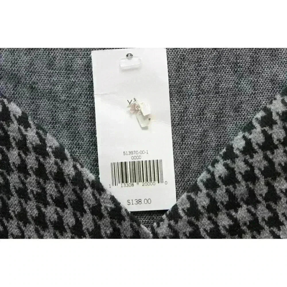 NWT Banana Republic Dress Size XS Houndstooth Fit & Flare Stretch Pleated - Picture 7 of 14